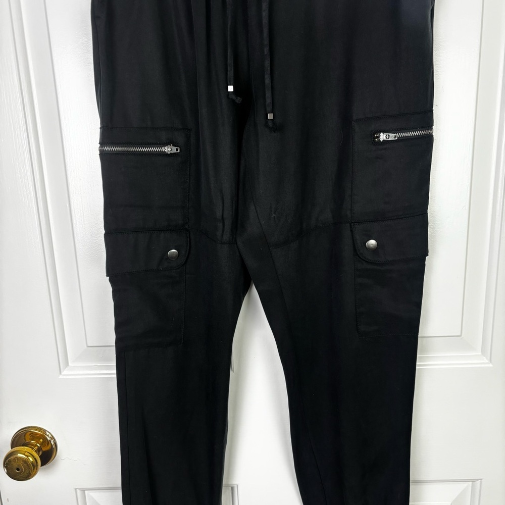 Banana Republic Women's Black Tencel Cargo Joggers Size Small Petite - Picture 7 of 12